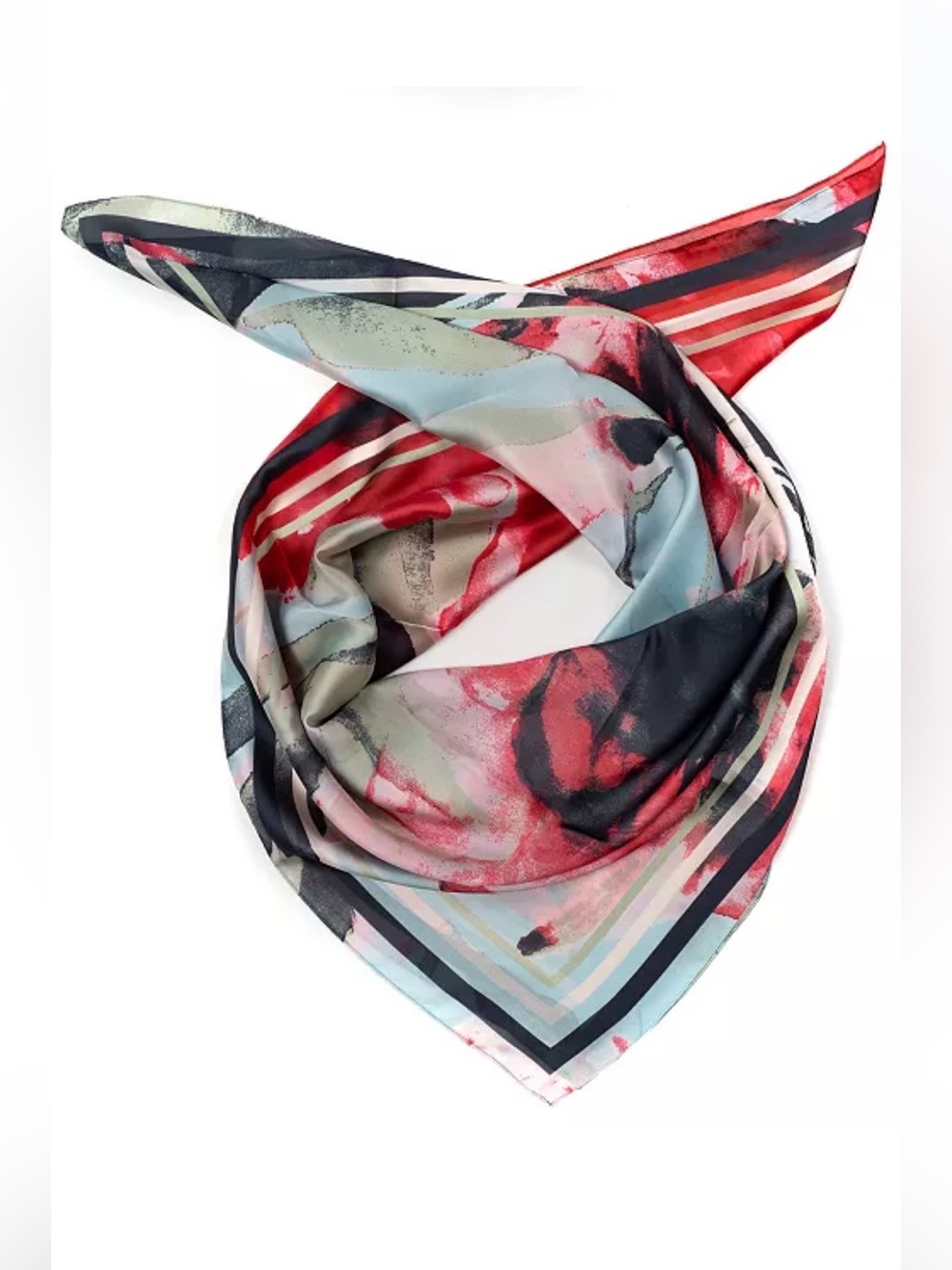 Vince Camuto Watercolor Floral Square Scarf 43”x42”